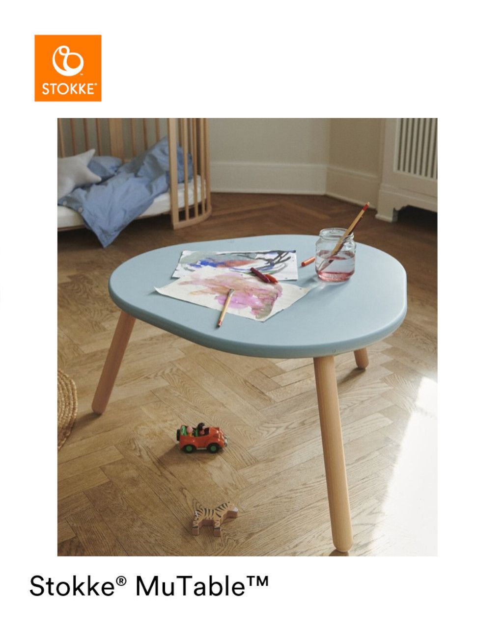 Copertura in silicone mutable™ v2 slate blue - stokke®