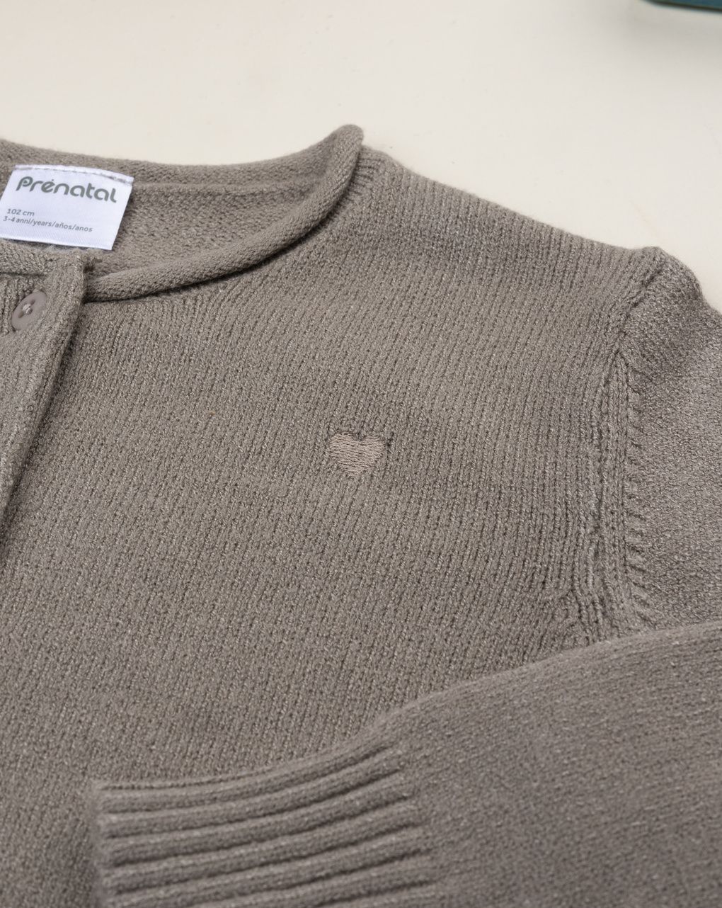 Cardigan marrone tricot bambina
