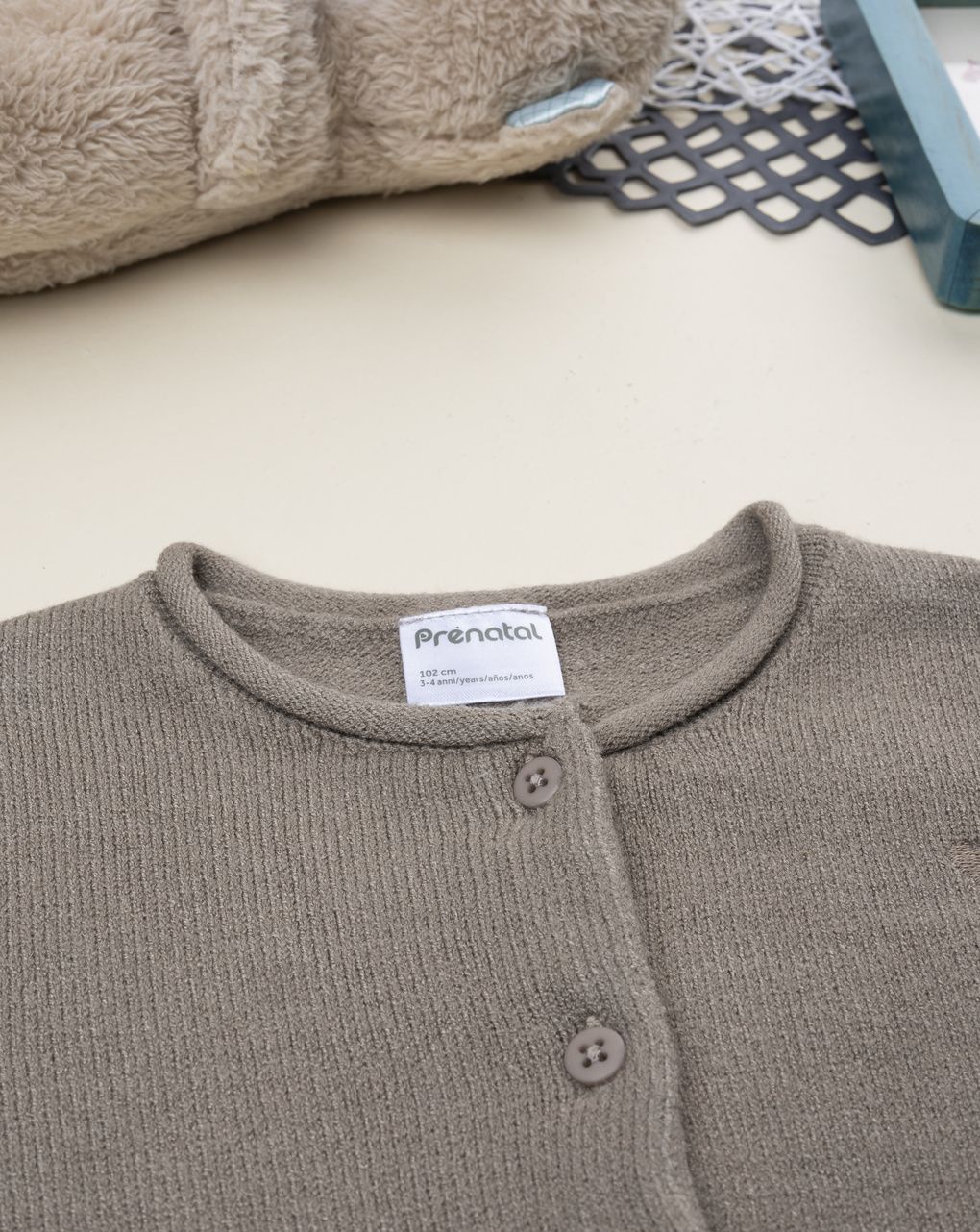 Cardigan marrone tricot bambina