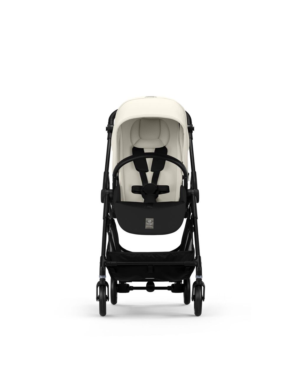 Passeggino melio carbon b/canvas white-light beige - cybex