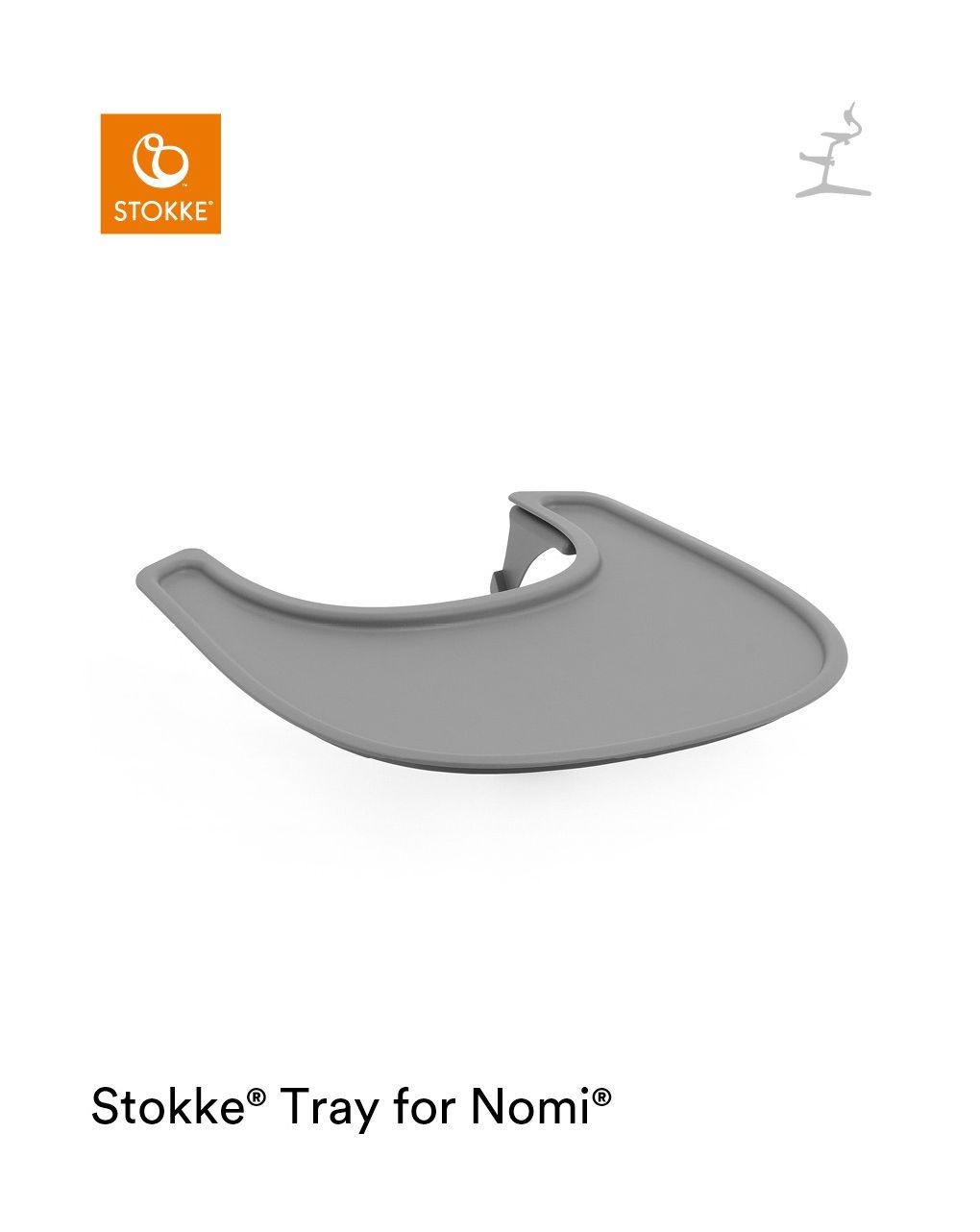Vassoio grey stokke® per nomi® - stokke