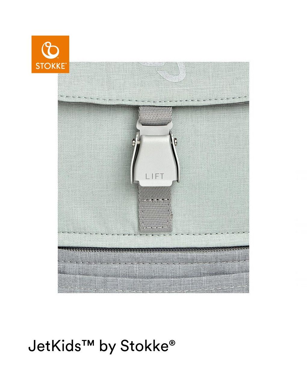 Zaino jetkids crew backpack green aurora - stokke®