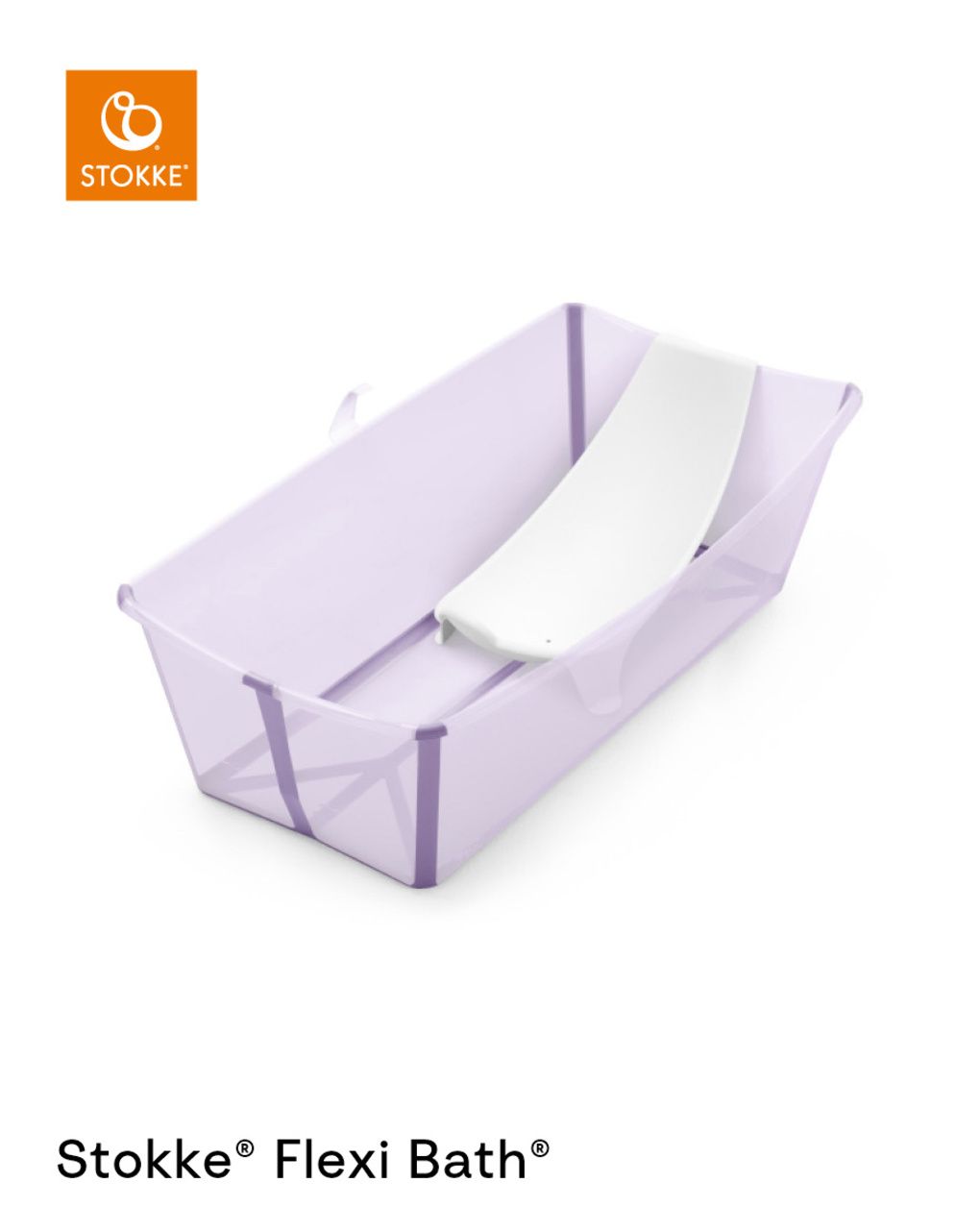 Vaschetta pieghevole flexi bath® x-large lavender - stokke®