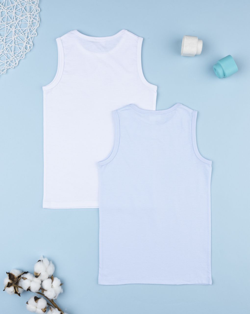 Pack 2 canotte bimbo vela