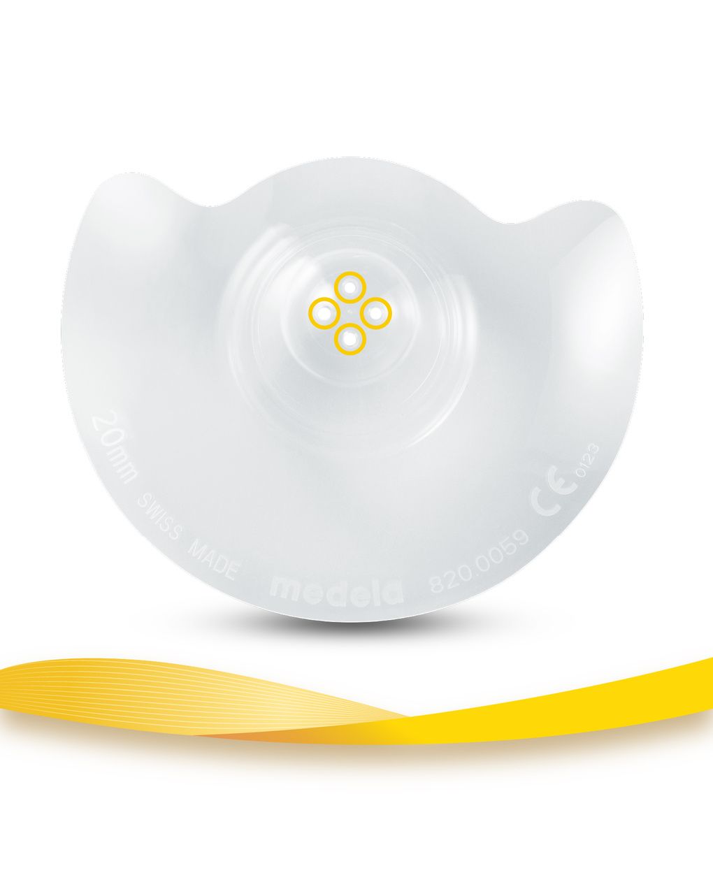 Cappelletti contact per il seno in silicone misura m - medela