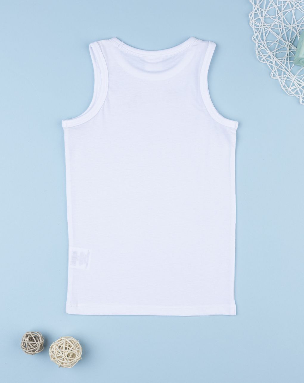 Canotta bimbo bianca dino