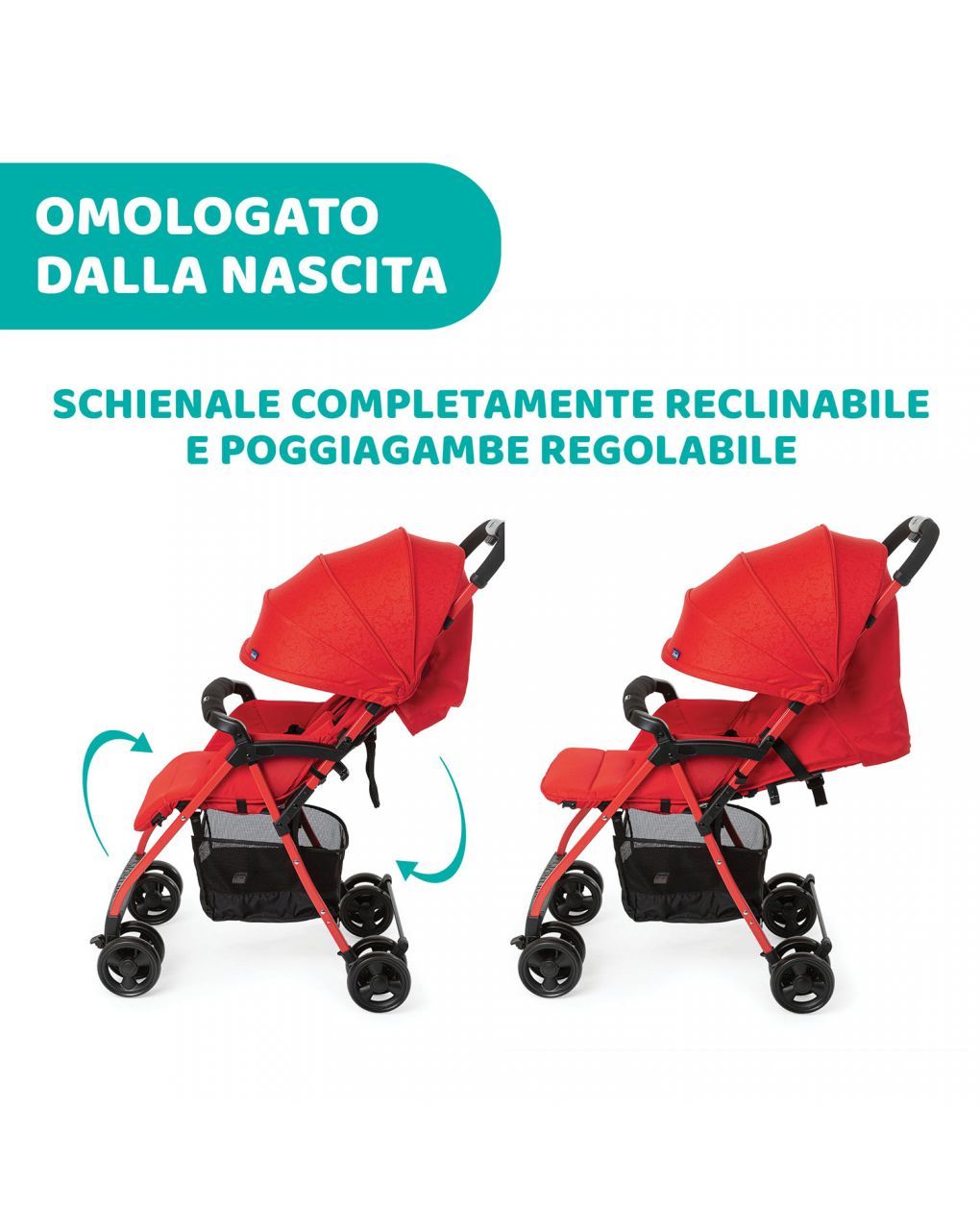 Passeggino ohlalà 3 red passion