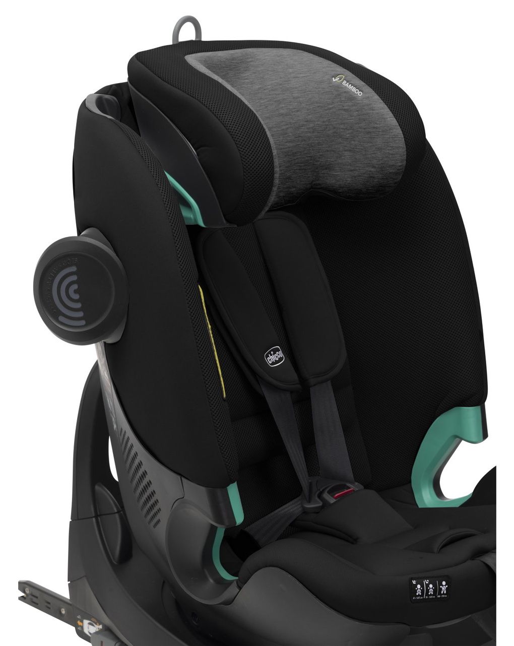 Seggiolino fulseat 360 black satin 61-150cm - chicco