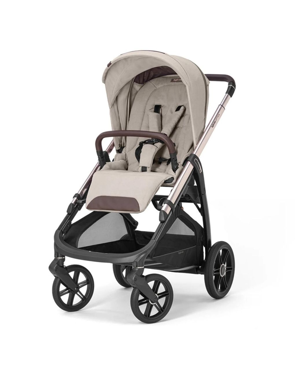 Passeggino aptica con telaio palladio black - pashmina beige - inglesina