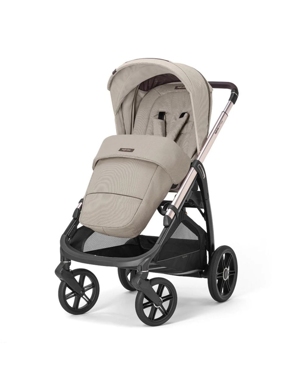 Passeggino aptica con telaio palladio black - pashmina beige - inglesina