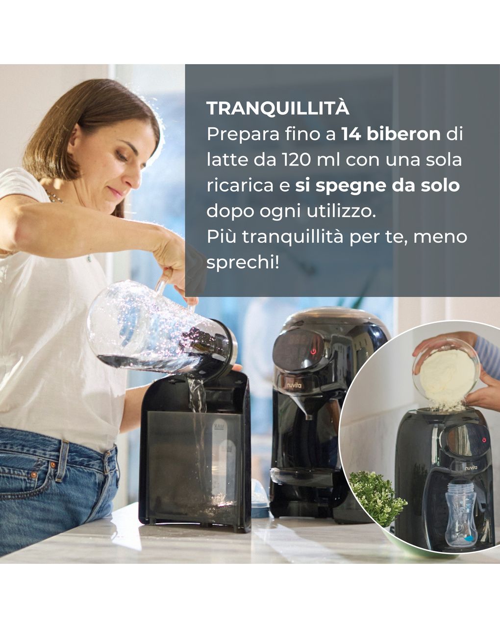 Preparatore istantaneo di biberon lattespresso -  1180 - nuvita