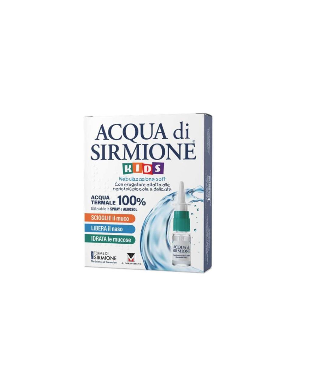Flaconcini monodose (x6) con erogatore spray kids - acqua di sirmione