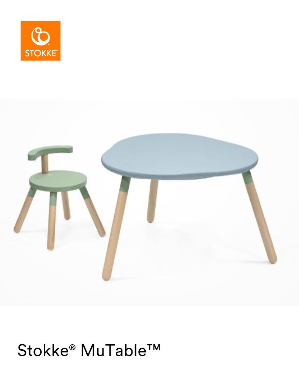 Copertura in silicone mutable™ v2 slate blue - stokke®
