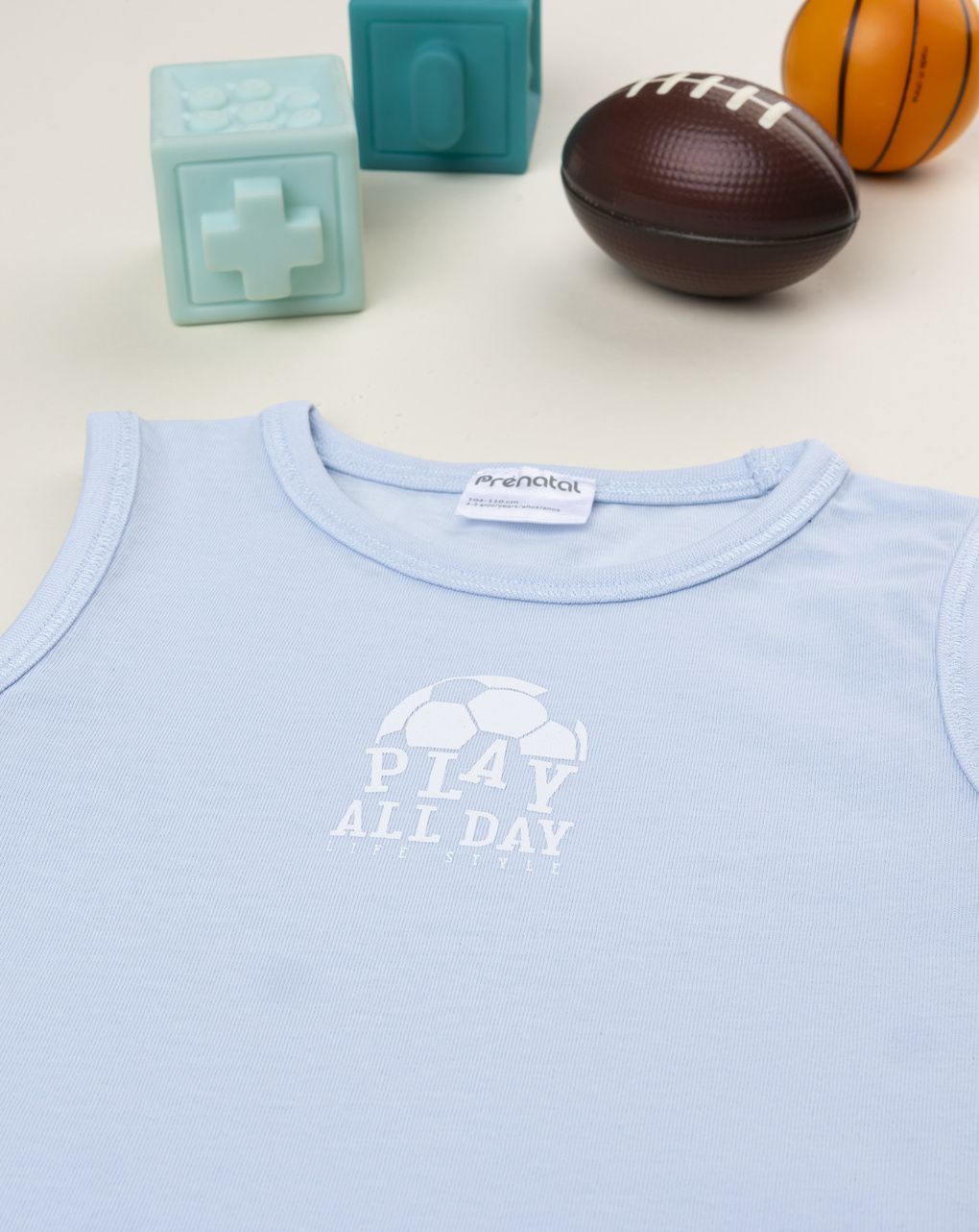 Canotta bimbo azzurra soccer