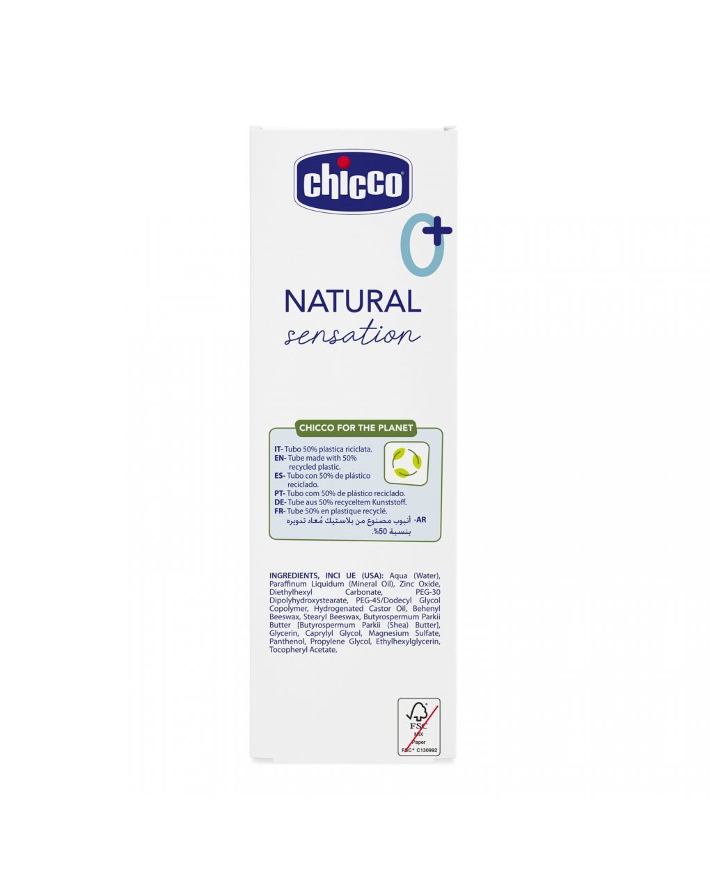 Pasta lenitiva 4in1 natural sensation 100ml - chicco
