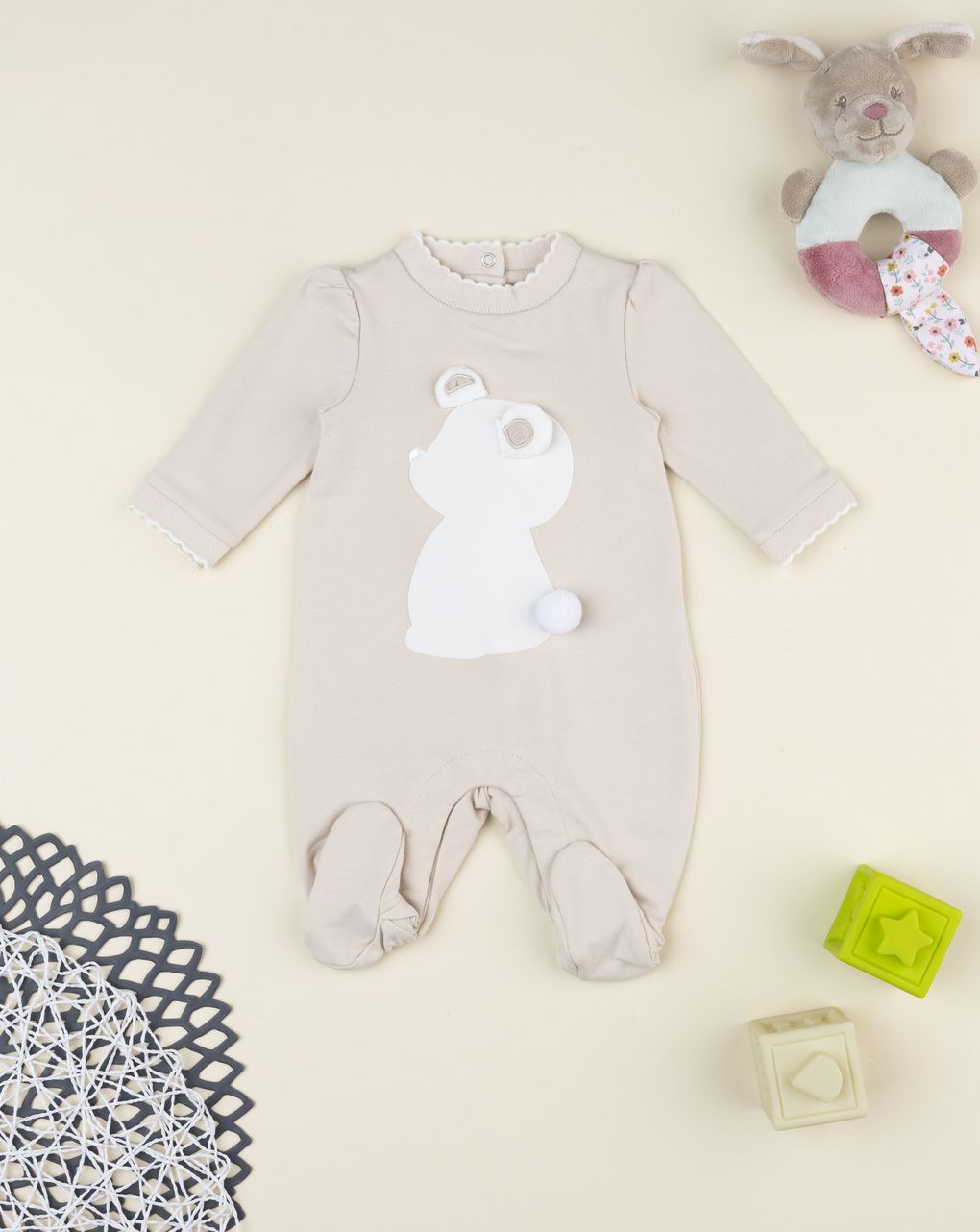 Tutina neonata marrone funny