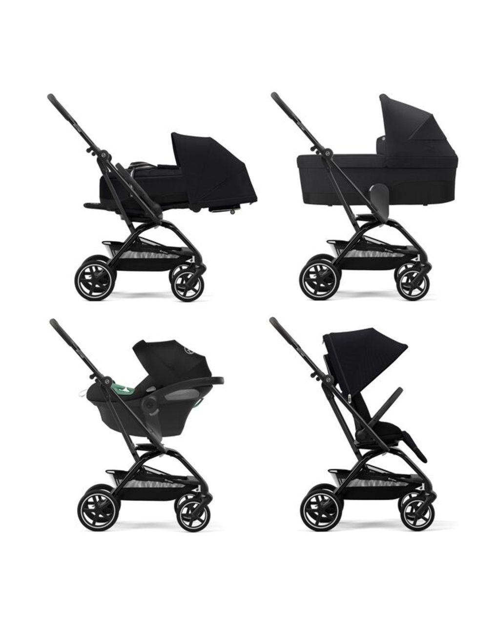 Passeggino eezy s twist+ 2 blk magic black - cybex
