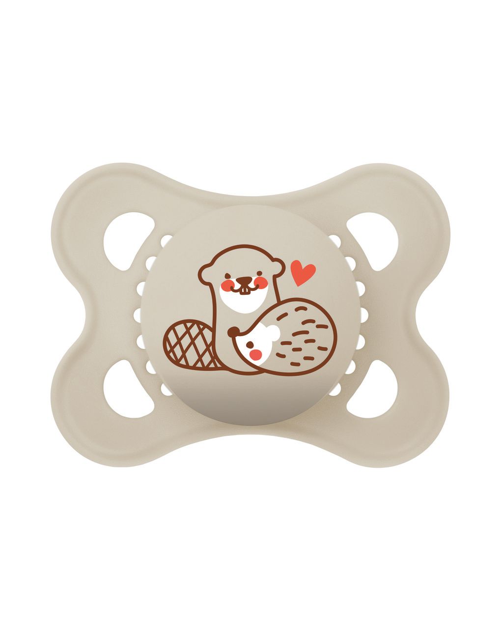 Succhietti original 2-6m silicone bio-circolare conf. doppia azzurro/beige - mam