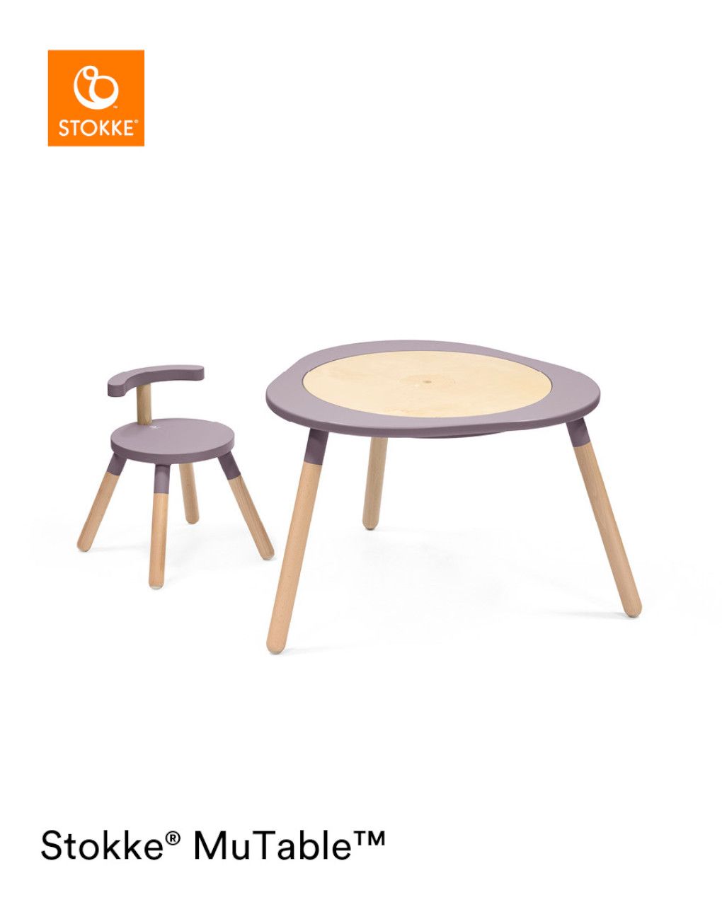 Tavolo da gioco mutable™ v2 lilac - stokke®