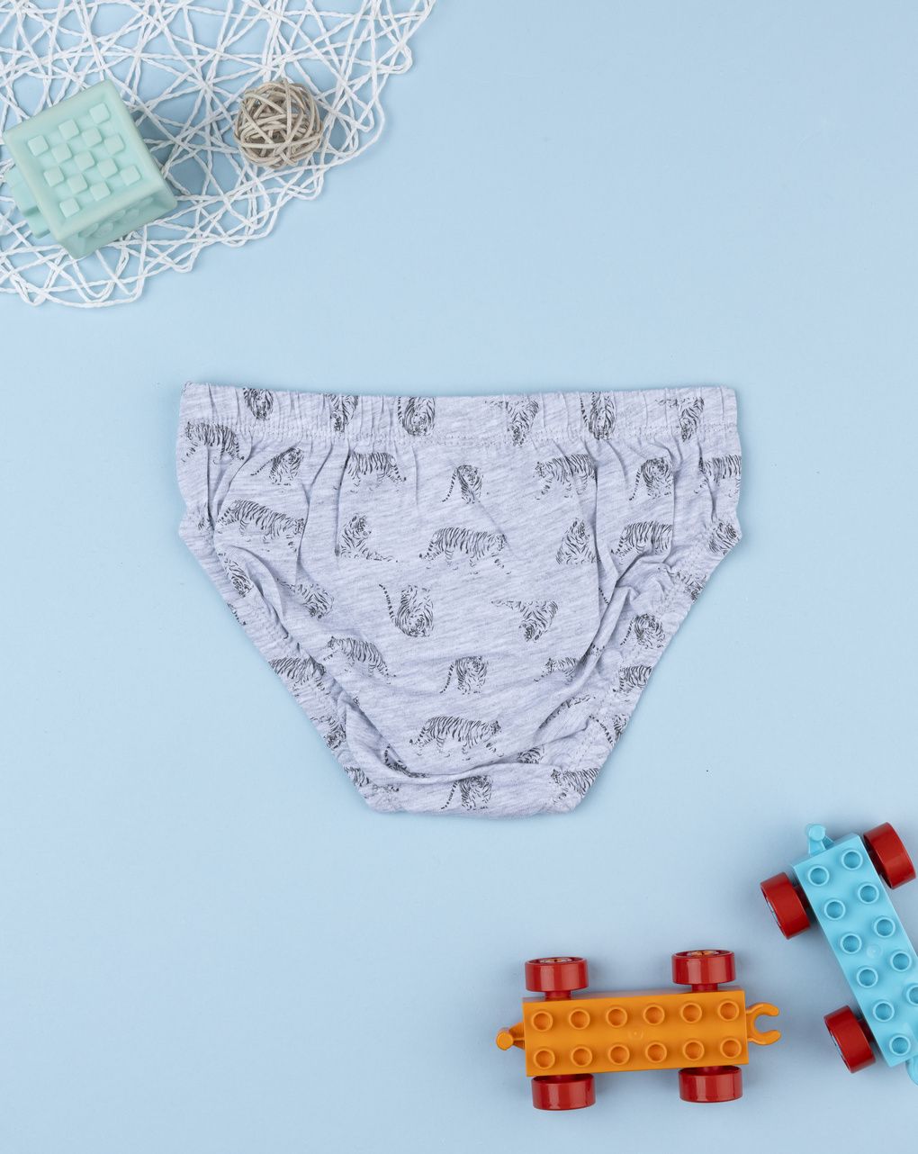 Slip bambino grigio tigri