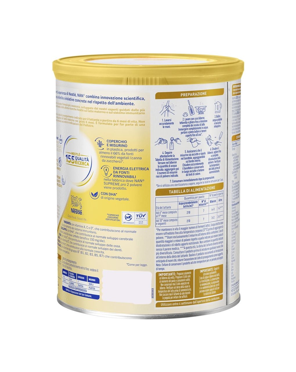 Latte in polvere nan supreme pro 2 | 800 gr – nestlé