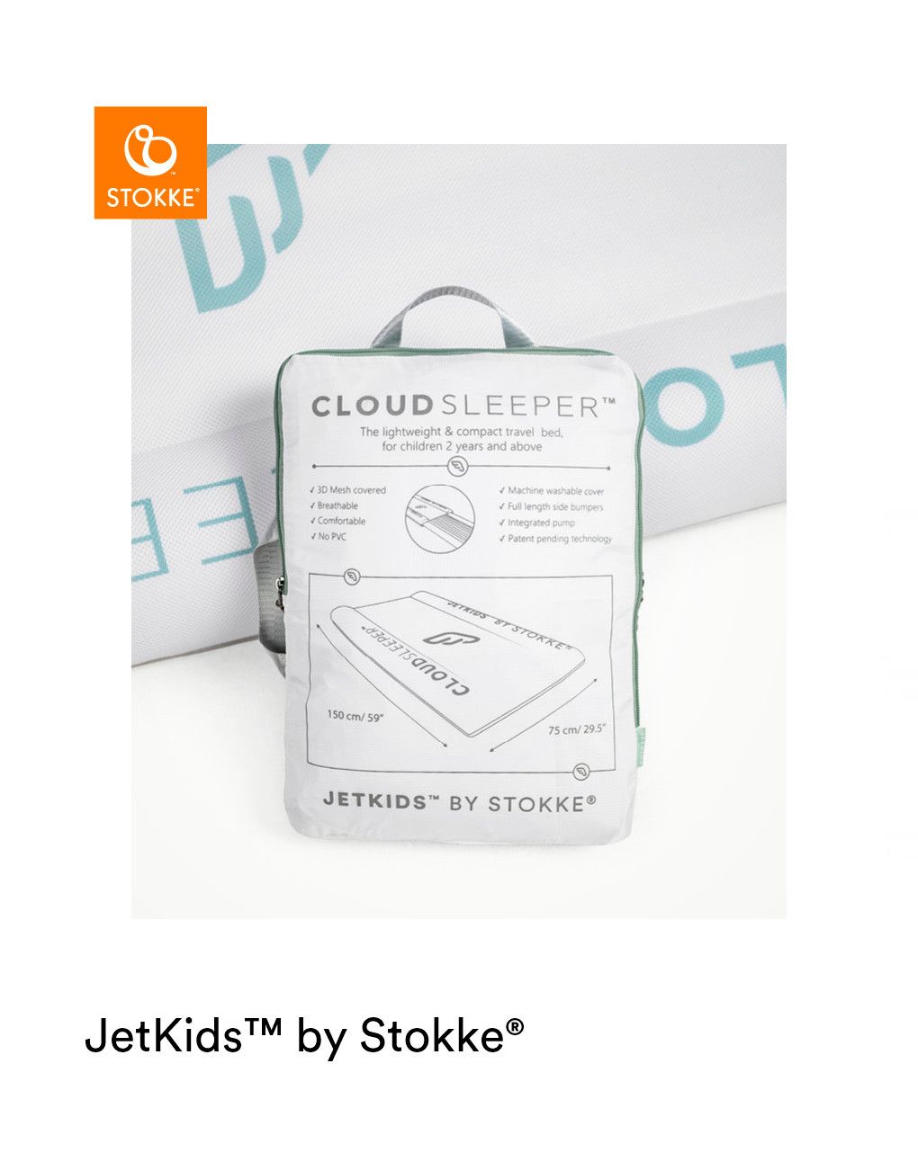 Letto gonfiabile per bambini cloudsleeper™ jetkids™ - stokke®