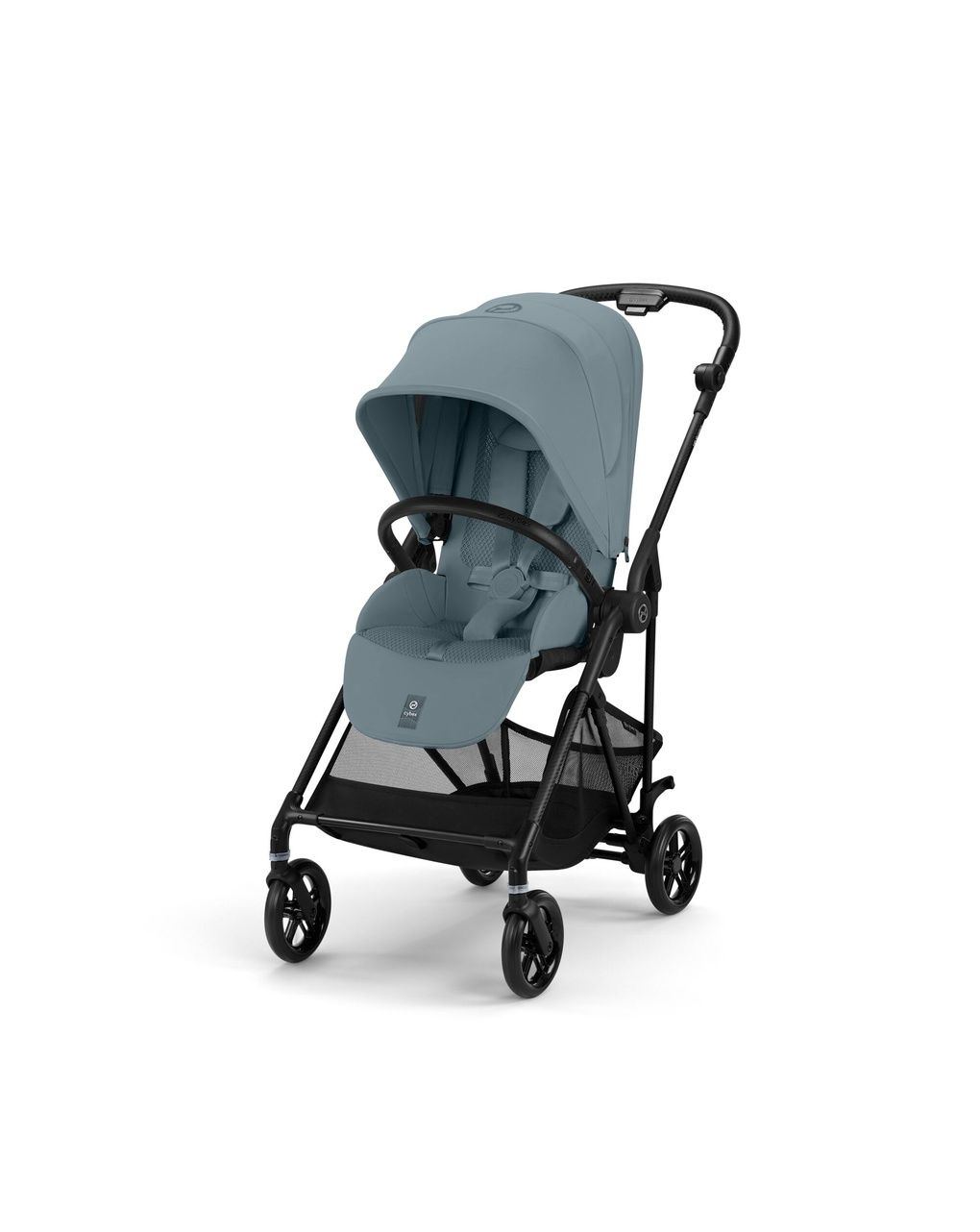 Passeggino melio carbon b/stormy blue-light blue - cybex