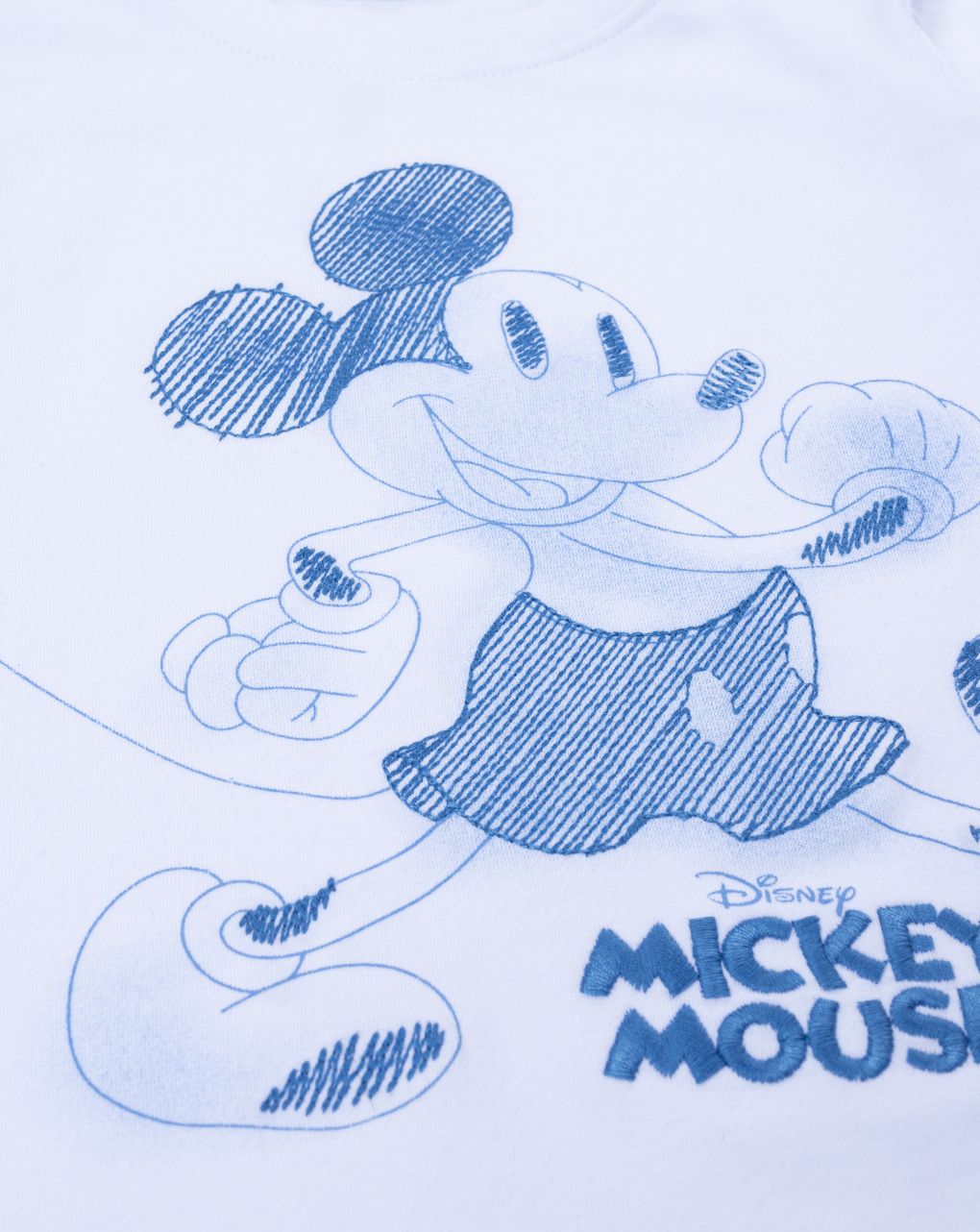 T-shirt bimbo ricamo mickey mouse