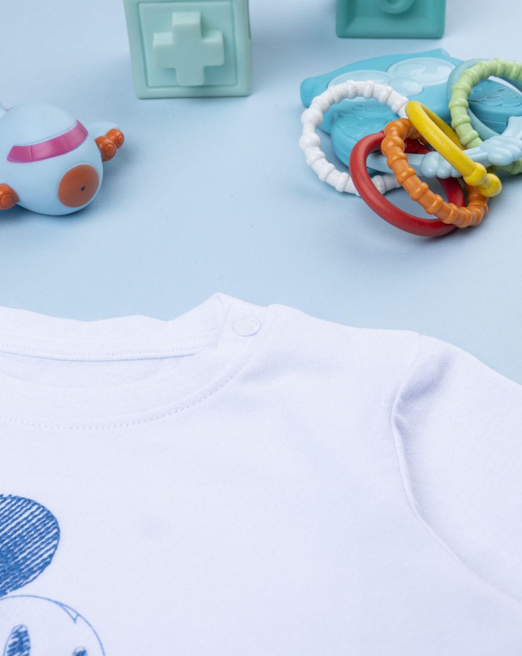 T-shirt bimbo ricamo mickey mouse