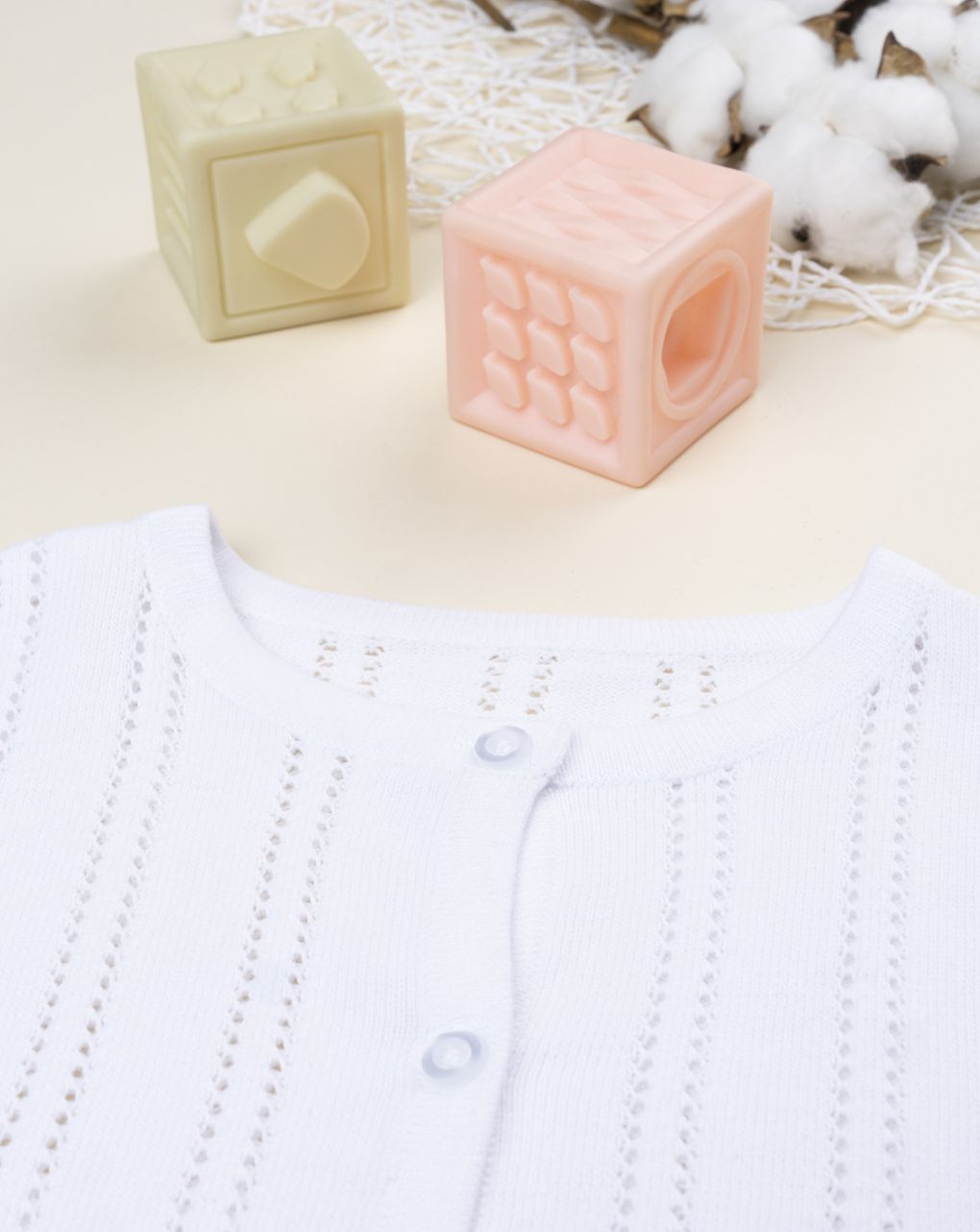 Maglione tricot bimba bianco