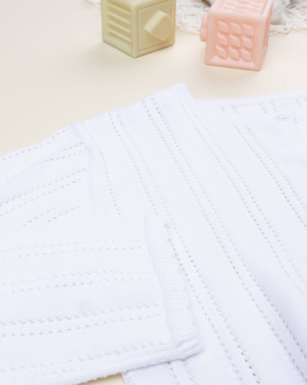 Maglione tricot bimba bianco