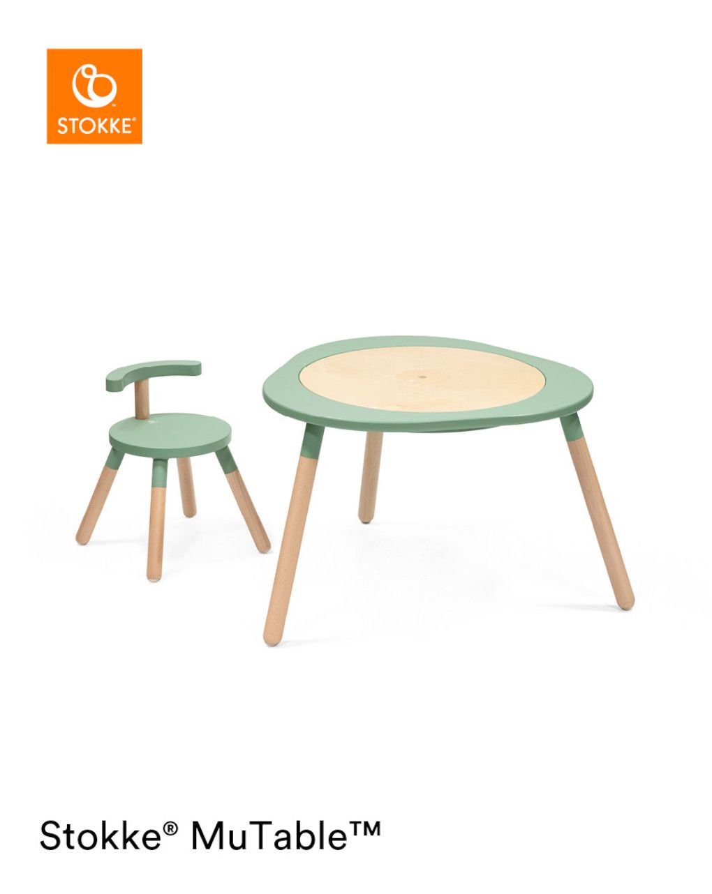 Tavolo da gioco mutable™ v2 clover green - stokke®