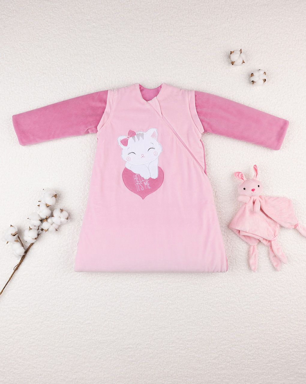 Sacco nanna maniche removibili neonata - tog 3,5