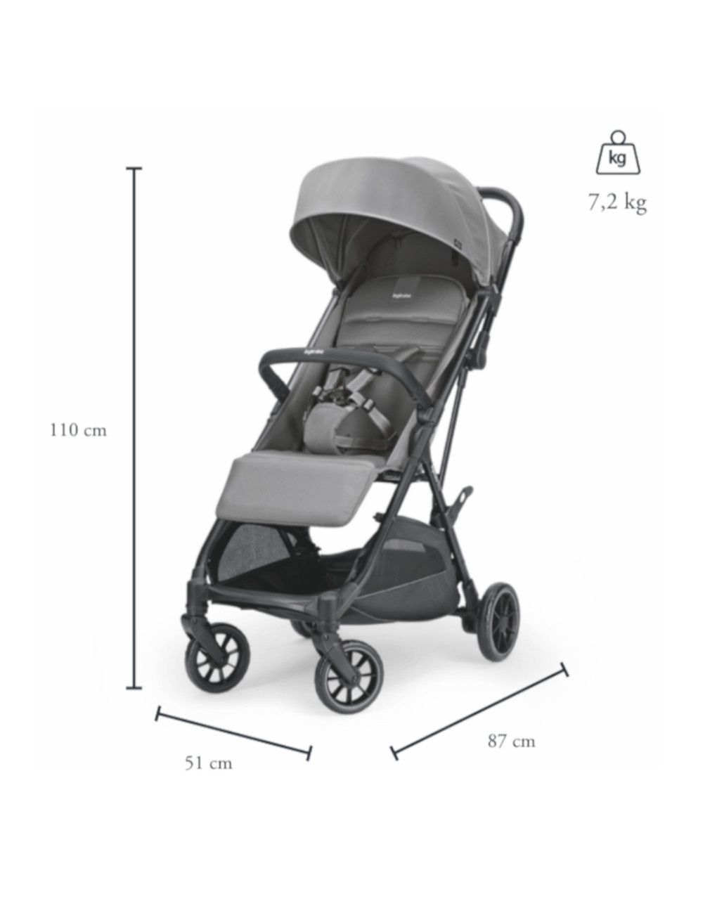 Passeggino now colore splash blue - inglesina