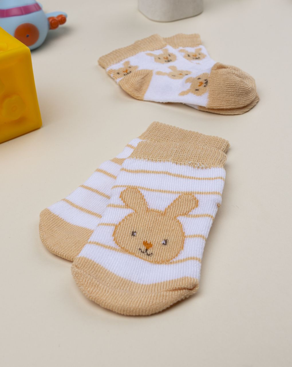 Pack 2 calze neonato coniglietto