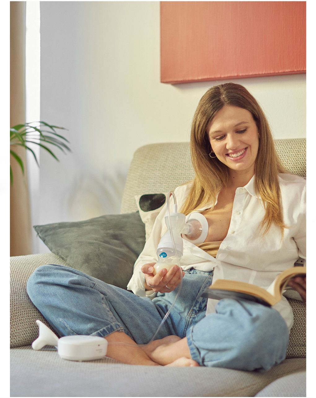 Tiralatte elettrico a 3 fasi - materno smart 1287x - con coppa per il seno intercambiabile - nuvita