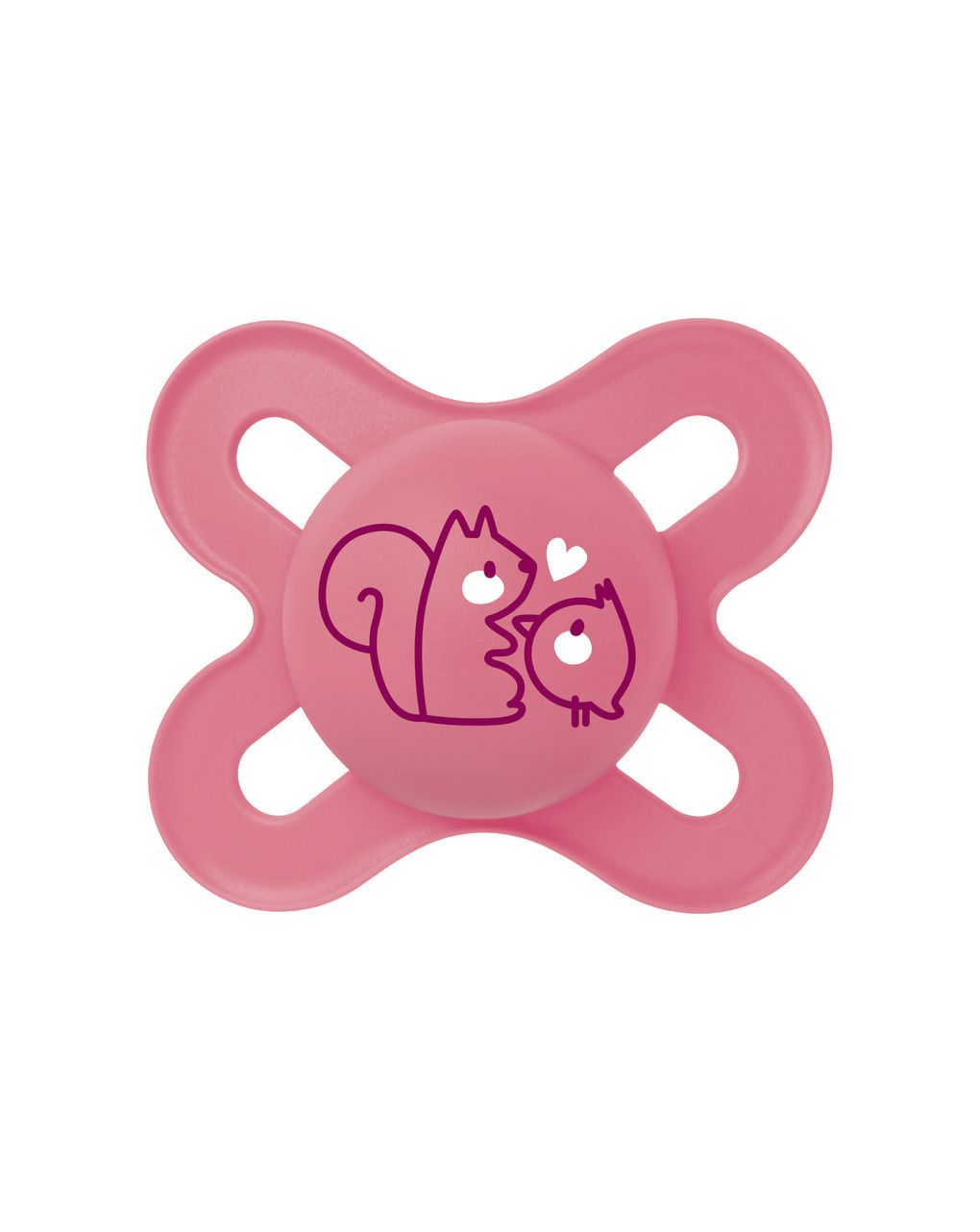 Succhietti original start  0-2m silicone bio-circolare conf. doppia rosa/grigio - mam