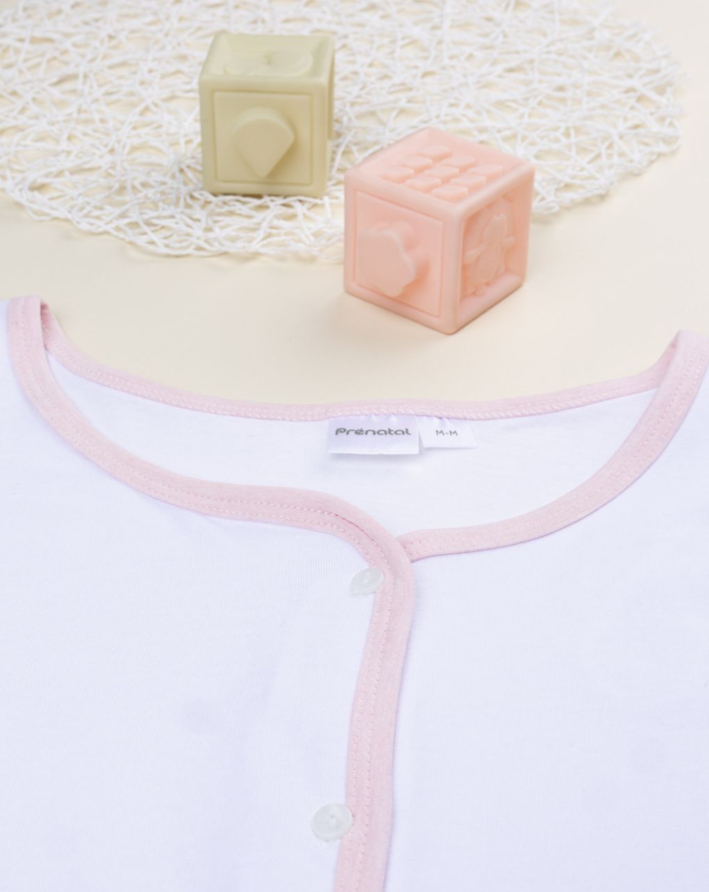 Camicia parto maniche corte rosa