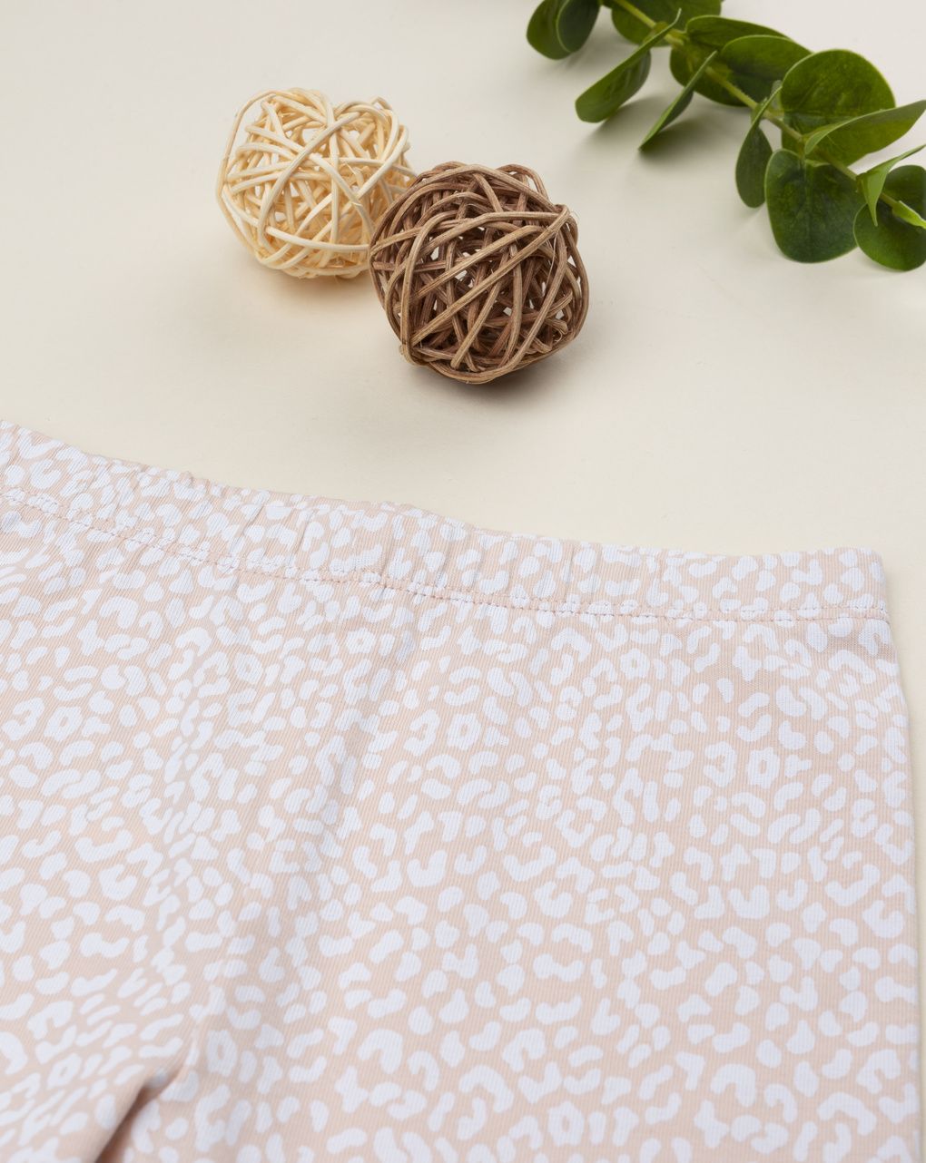 Legging bimba maculato rosa