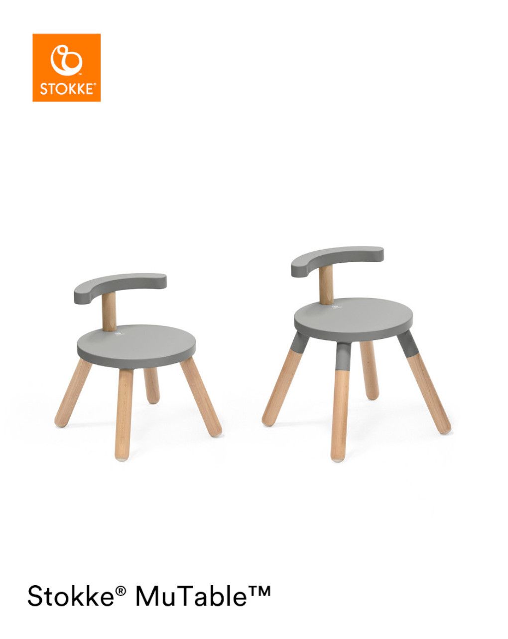 Sedia mutable™ v2 storm grey - stokke®