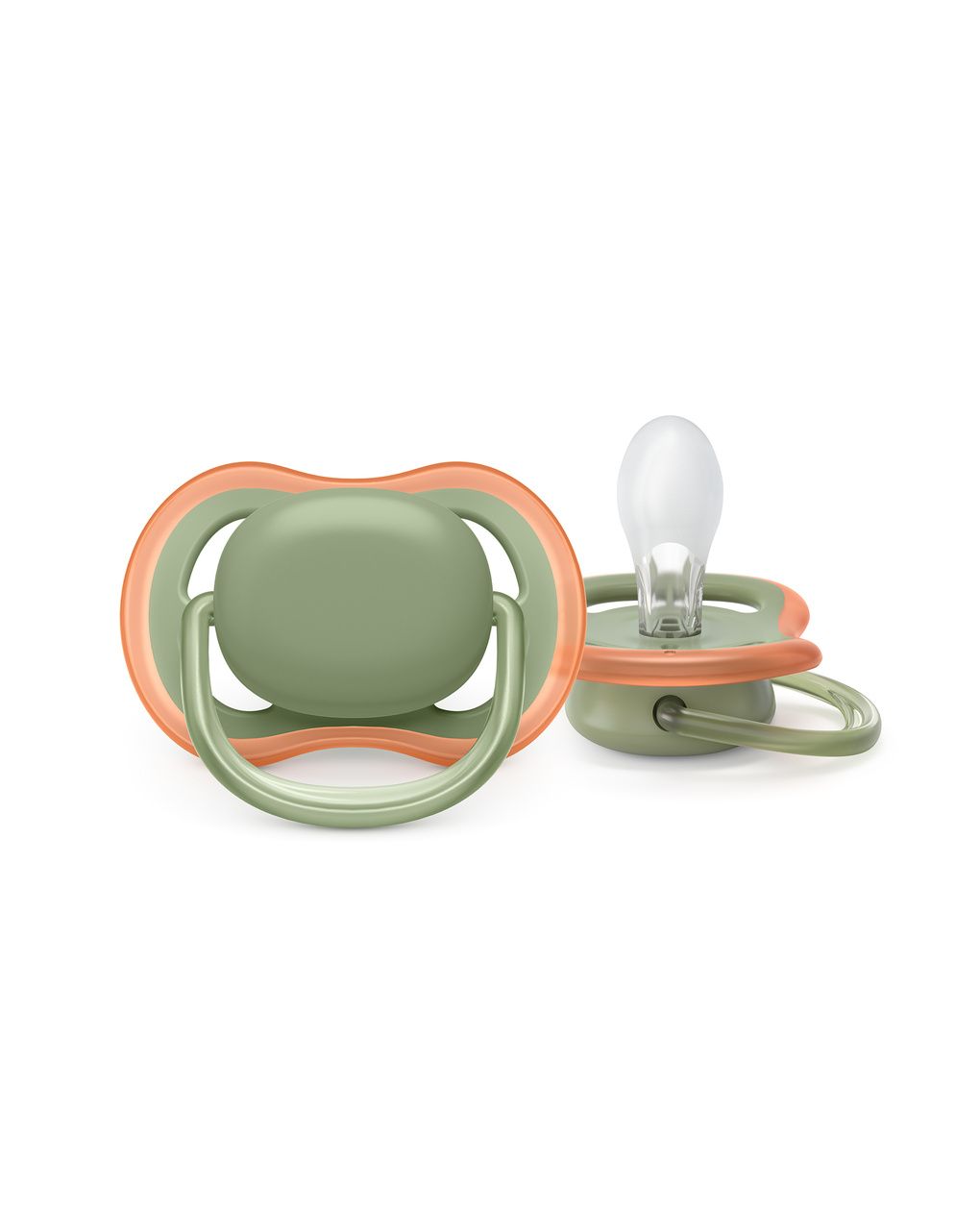 2 ciucci ultra air 6-18 mesi colore verde/grigio - philips avent