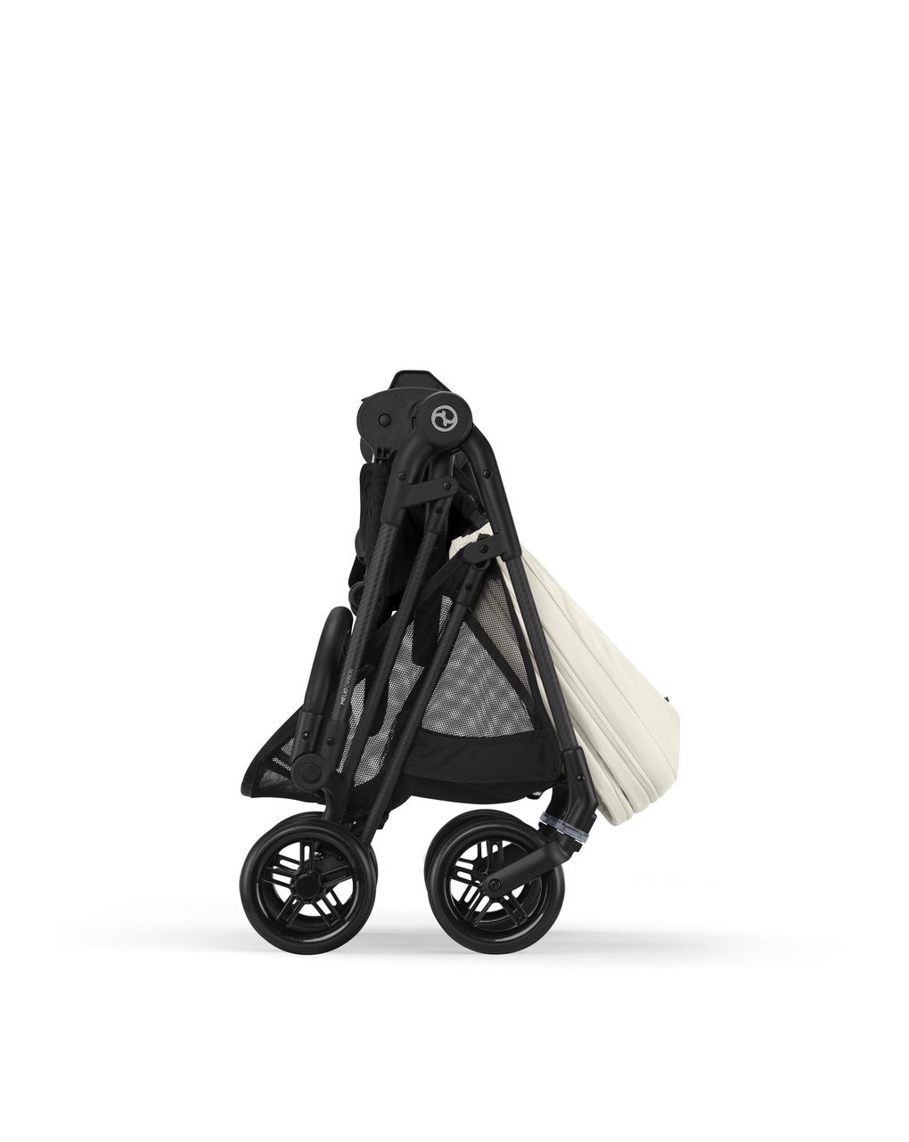Passeggino melio carbon b/canvas white-light beige - cybex