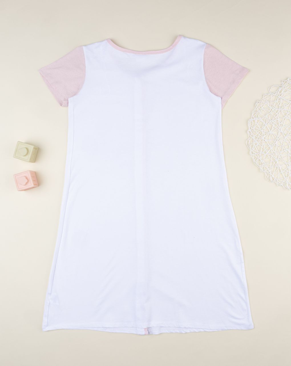 Camicia parto maniche corte rosa