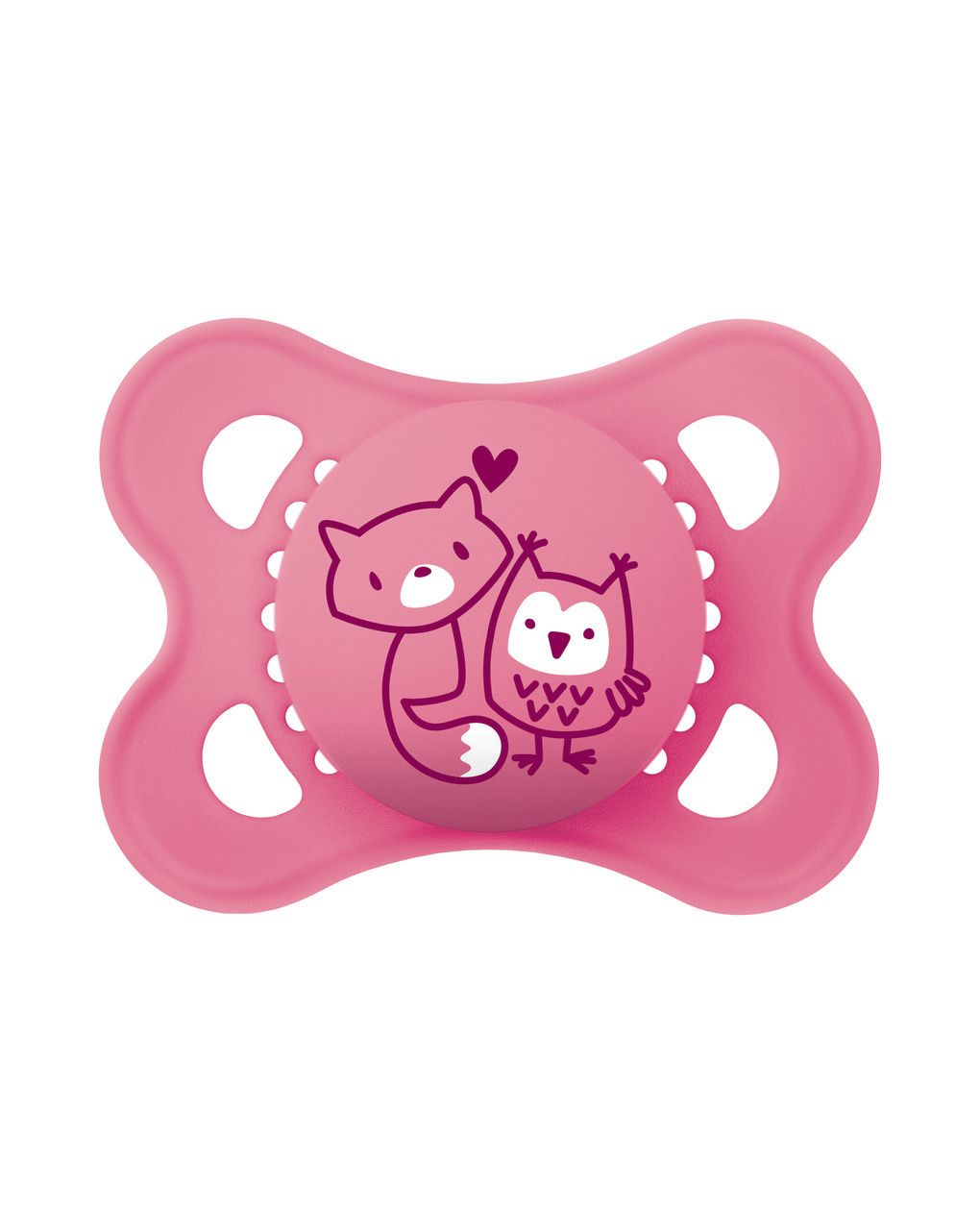 Succhietti original 2-6m silicone bio-circolare conf. doppia rosa/viola - mam