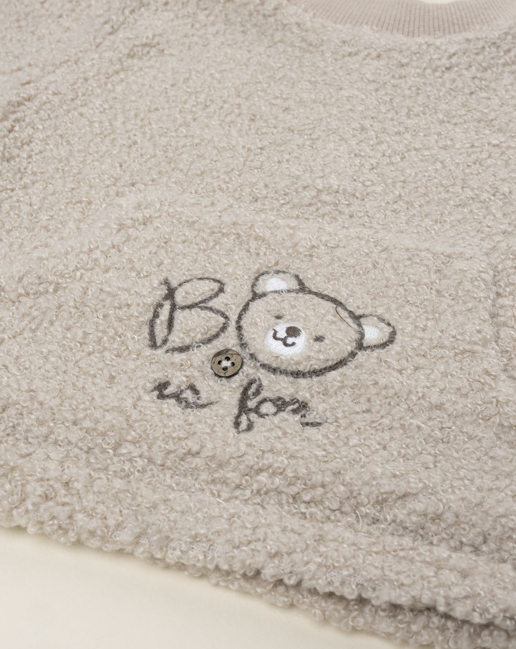 Maglia neonato effetto peluches