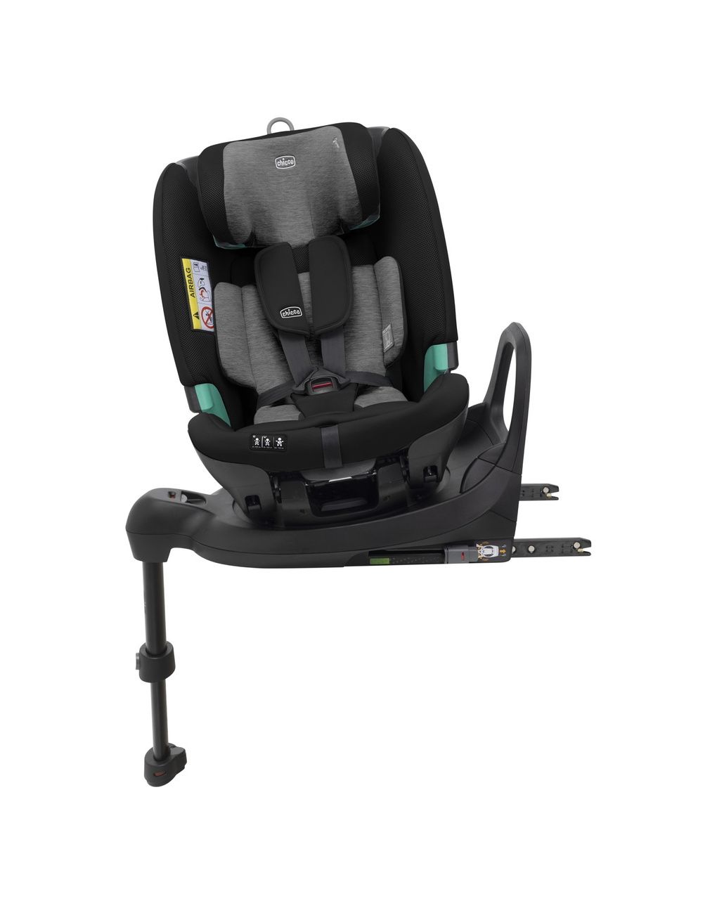 Seggiolino fulseat 360 black satin 61-150cm - chicco