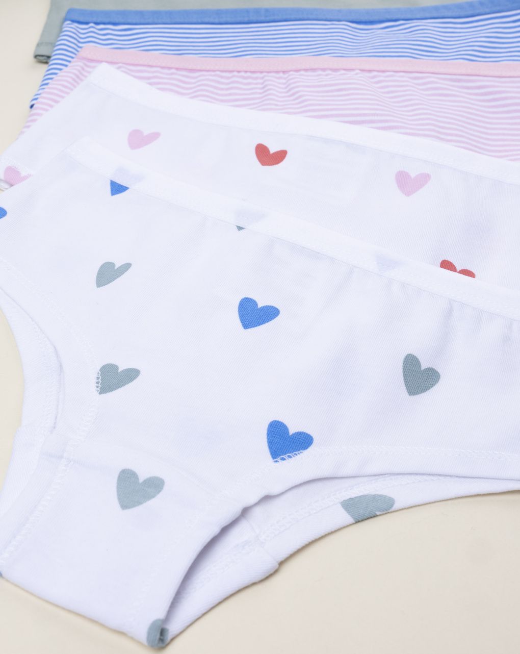 Pack 7 coulotte bambina vari colori