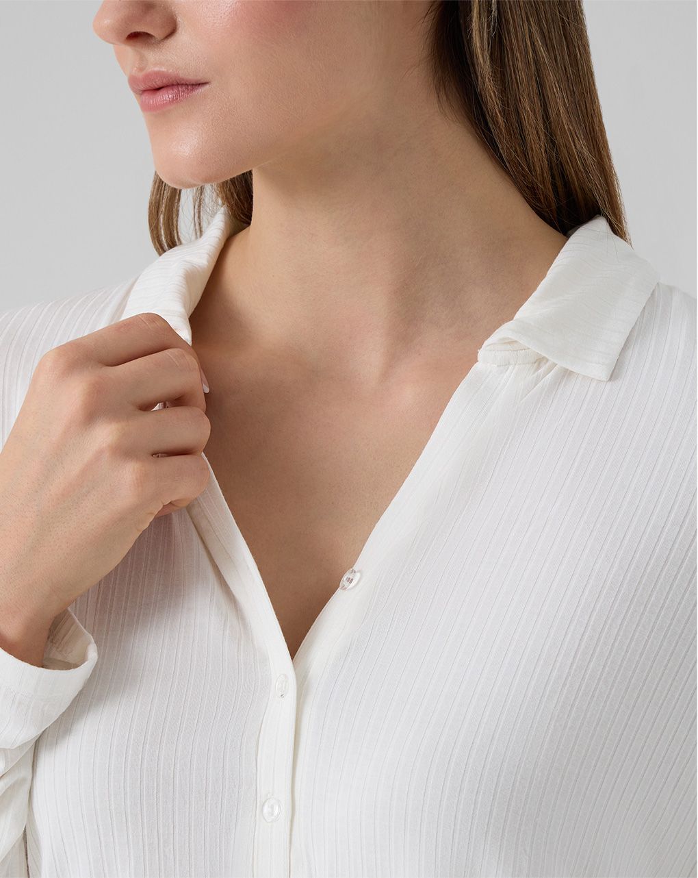 Pigiama allattamento costina verde