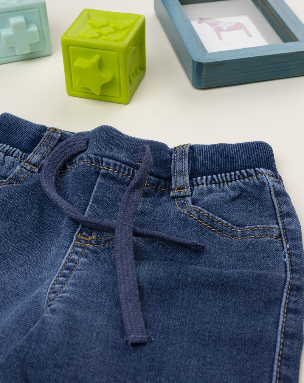 Pantaloni denim scuro bimbo