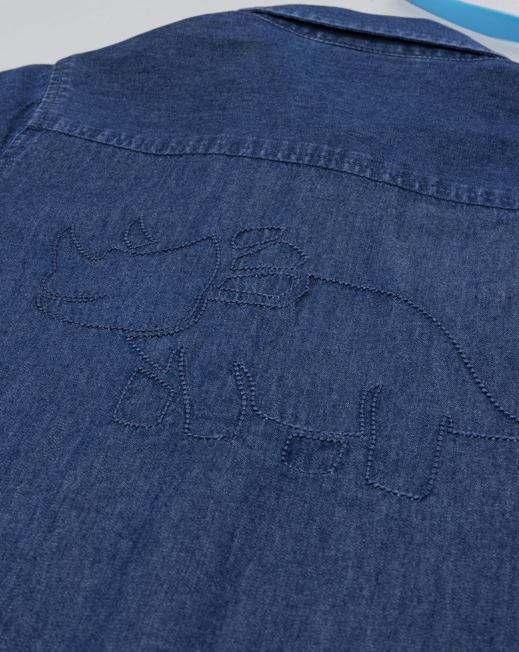 Camicia bimbo denim mezza manica